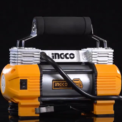 Compresor auto cu 2 cilindri, accesorii si geanta incluse - INGCO AAC2508 [5]