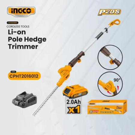 Coase electrice, Motocoase, Trimmere si Accesorii - Fierastrau cu acumulator si incarcator, telescopic pentru tuns gard viu