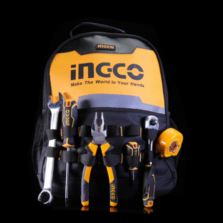 Ghiozdan, rucsac pentru Scule, 34cm x 17cm x 45cm, material Oxford 600D - INGCO HBP0101 [2]