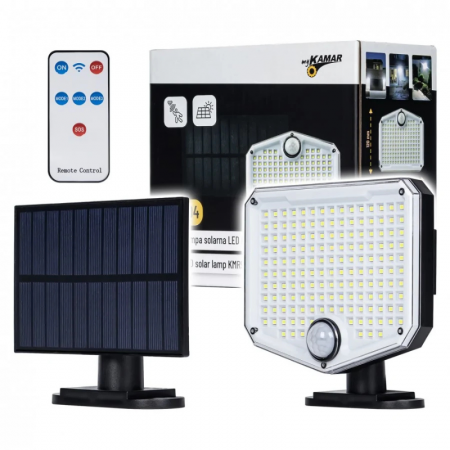 Lampi solare si Proiectoare - Lampa solara cu cablu, 153 x LED, cu telecomanda