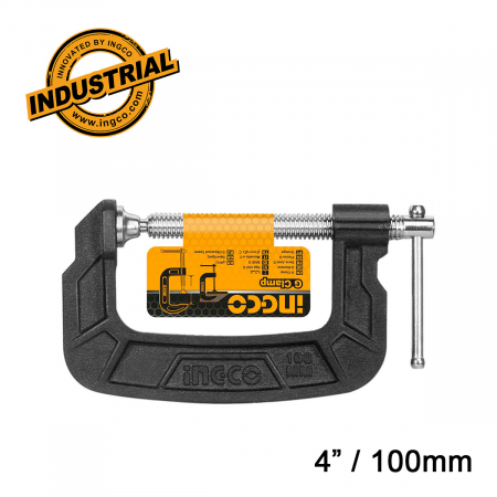 Menghina, presa, clema Lemn Tip G, deschidere 100mm - INGCO HGC0104 [1]