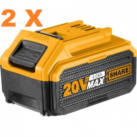 Pistol de batut cuie, capse pe acumulator 20V, 2 acumulatori inclusi - INGCO CBNLI2002 [5]