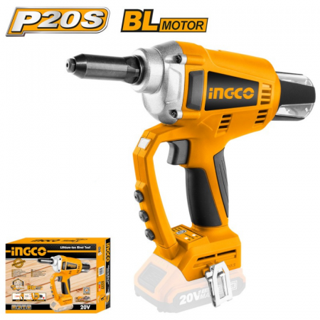 Pistol automat de nituit cu acumulator 20V, pentru pop nituri [1]