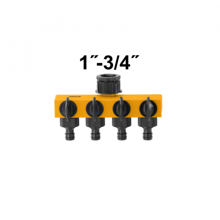 Pompe apa si accesorii pentru irigat si stropit - Ramificatie, distribuitor cu 4 Robineti 1"-3/4"