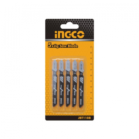 Lame pendulare si panze fierastraie - Set 5 panze fierastrau pendular, pentru metal, HSS - INGCO JBT118B