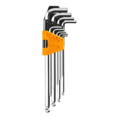 Set de 9 chei imbus in L, cu cap sferic - INGCO HHK12092