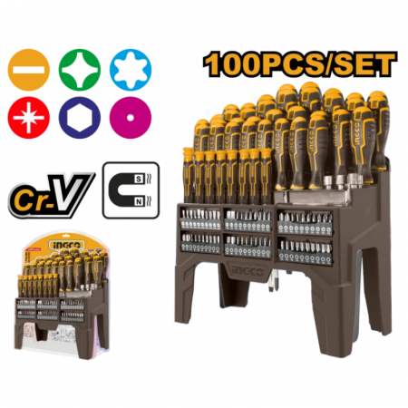 Set Surubelnite si Biti, 100 buc cu suport [1]