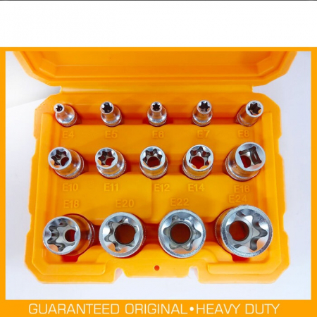 Set tubulare E torx, stea, Cr-V - INGCO HKTETS0114 [2]
