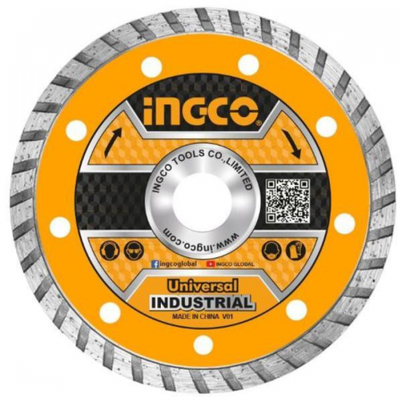 Accesorii scule electrice - Disc diamantat continuu, TURBO, pentru taiere caramida, piatra, beton, 180mm