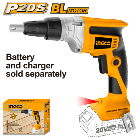 Scule electrice - Mașina de insurubat pentru gips-carton, rigips, 20V, Visioza