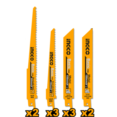 Lame pendulare si panze fierastraie - Set Lame Panza Fierastrau Sabie Ingco - 10 Bucati