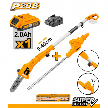 Unealta multifunctionala electrica, Drujba și Foarfeca, pe acumulatori, pe acumulator 20V