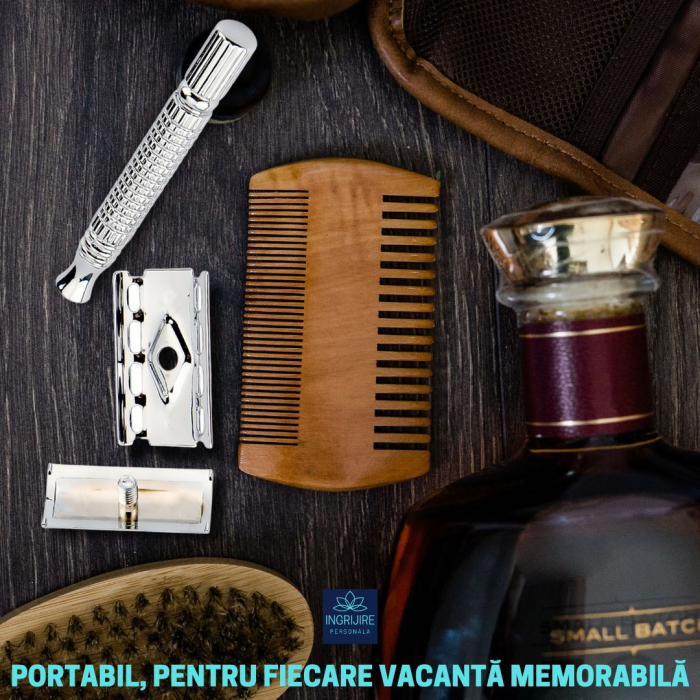 Aparat de ras clasic, Big Roc, otel inoxidabil si aliaj de zinc, carcasa de protectie [7]