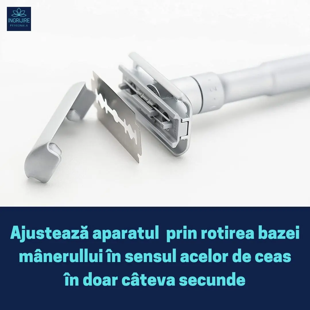 Aparat de ras clasic cu reglaj al unghiului lamei [8]