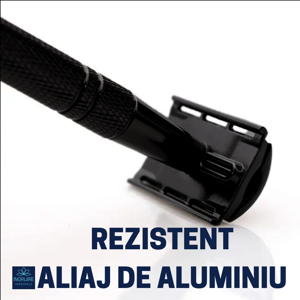 Aparat de ras clasic, safety razor, matte black [5]