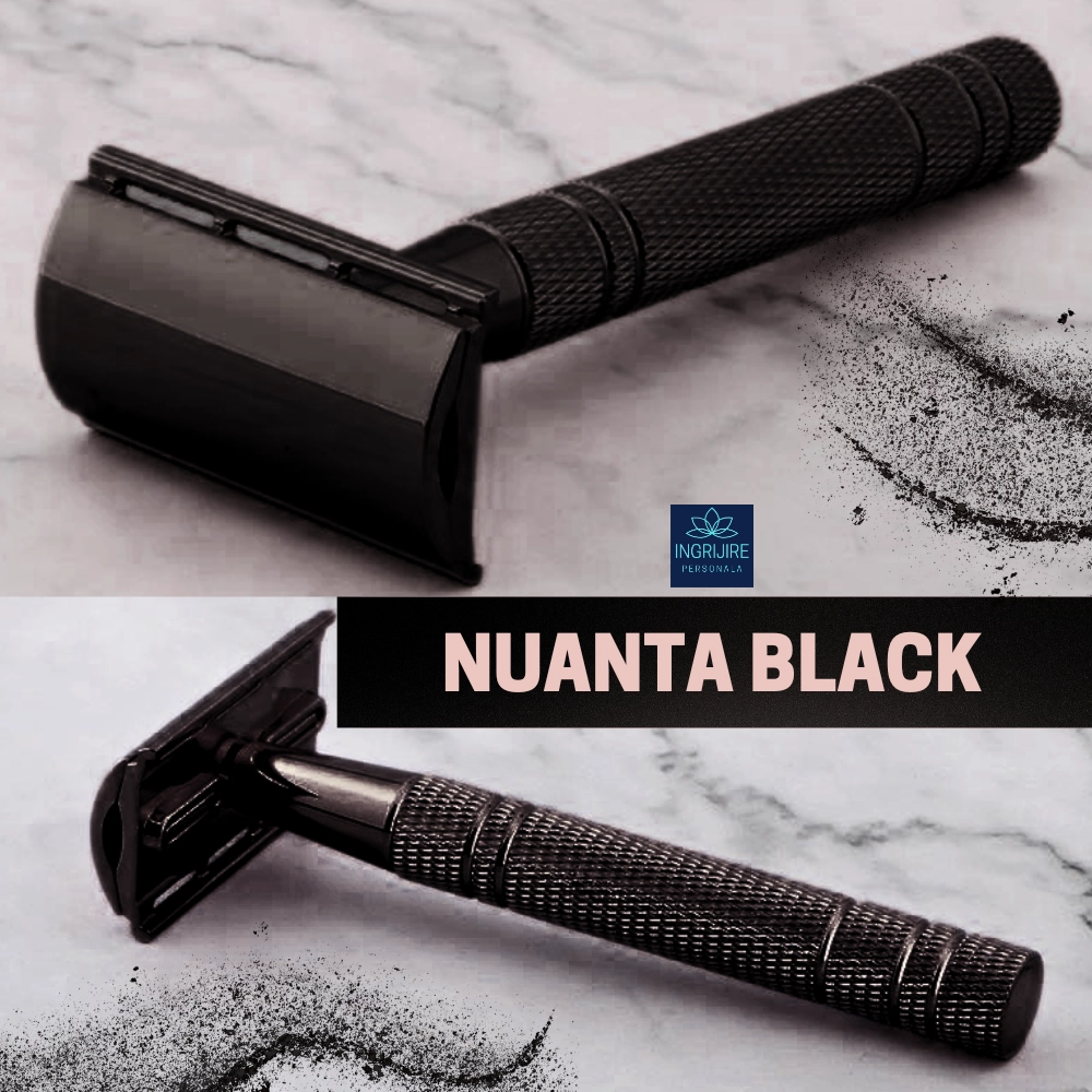 Aparat de ras clasic, safety razor, matte black [2]