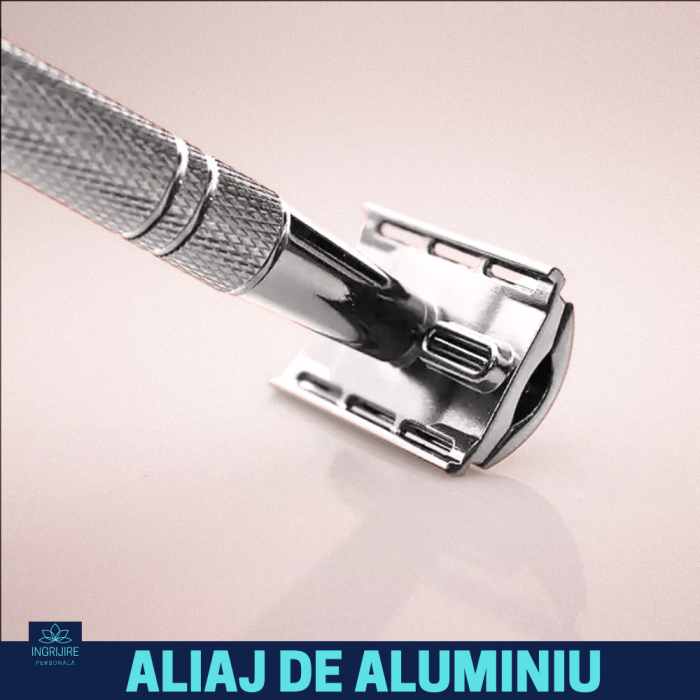 Aparat de ras clasic, safety razor, silver [13]
