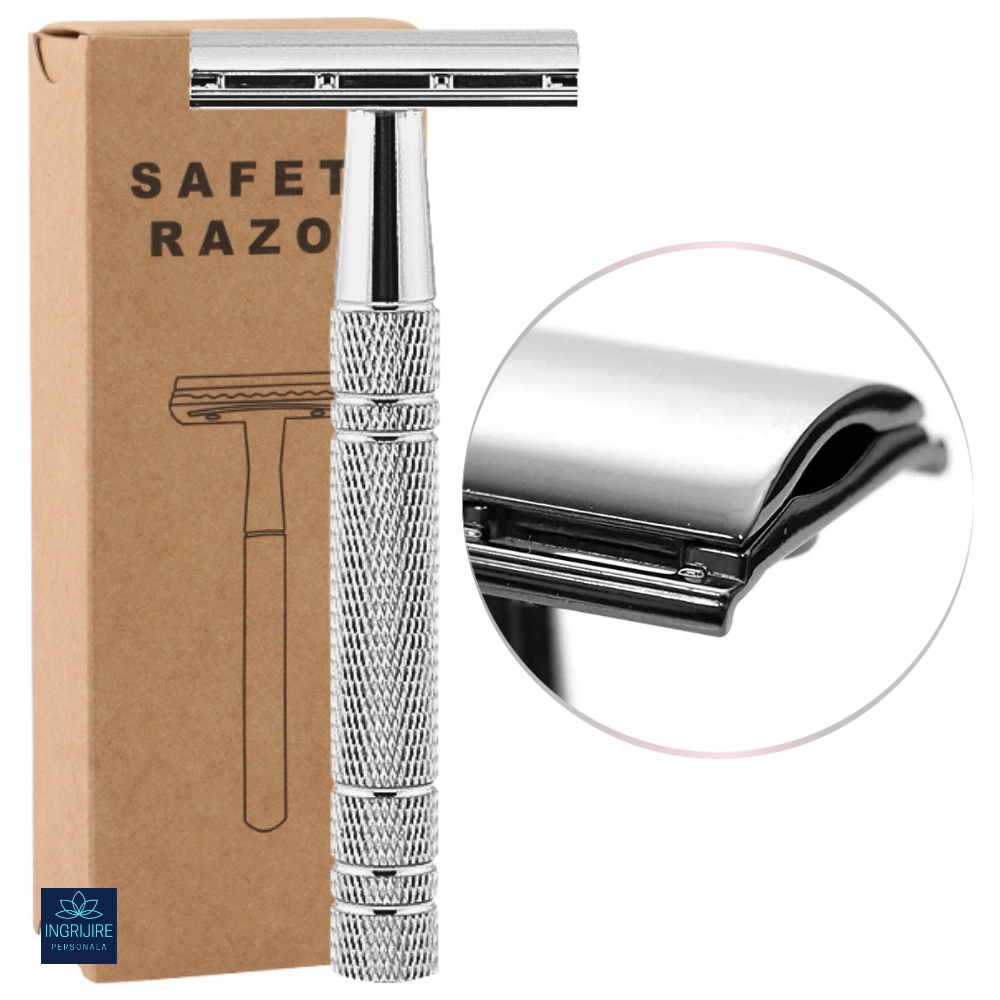 Aparat de ras clasic, safety razor, silver [1]