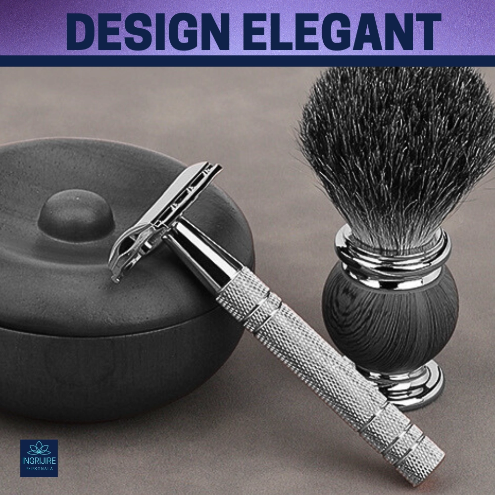 Aparat de ras clasic, safety razor, silver [8]