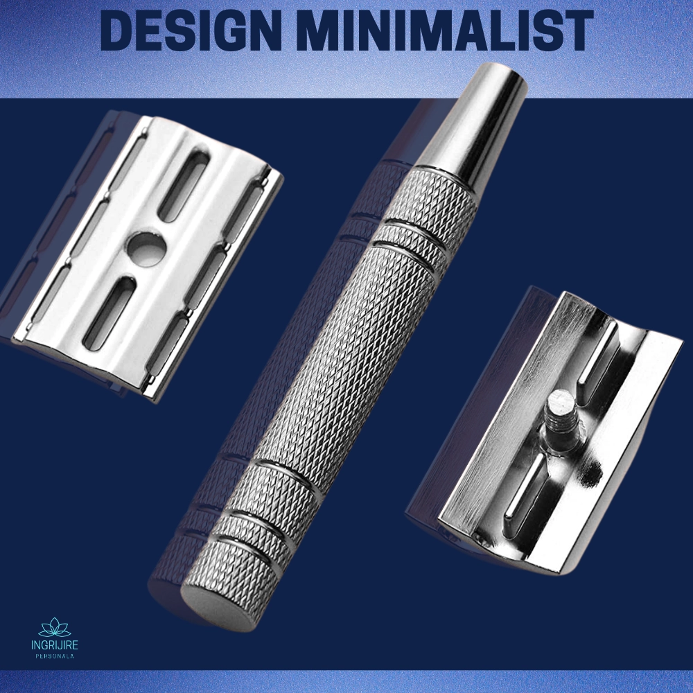 Aparat de ras clasic, safety razor, silver [7]