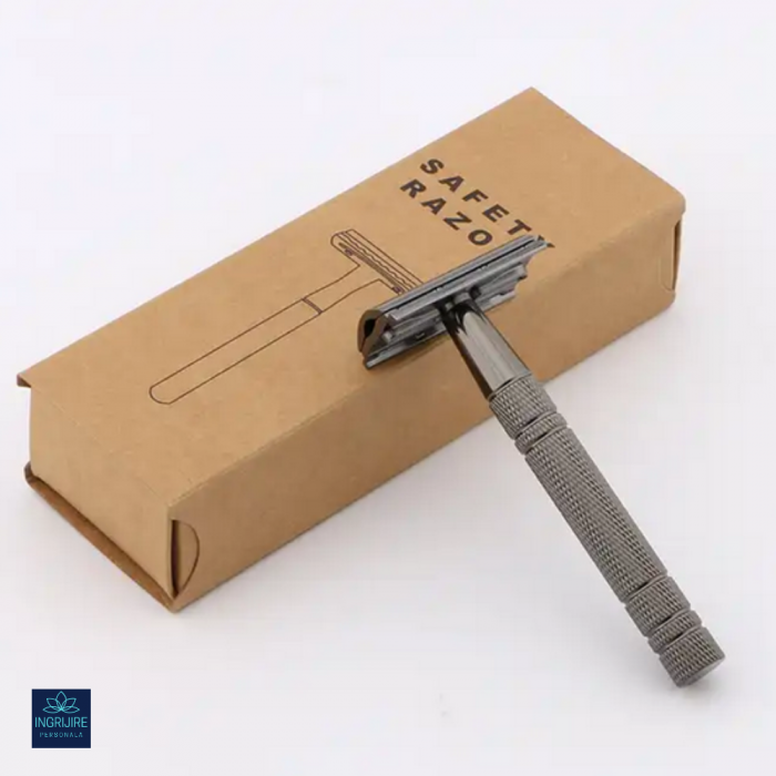 Aparat de ras clasic, safety razor, street grey [9]