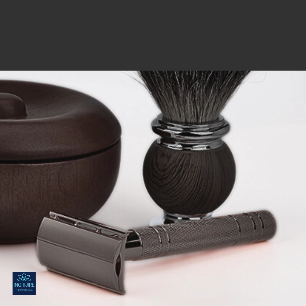 Aparat de ras clasic, safety razor, street grey [4]