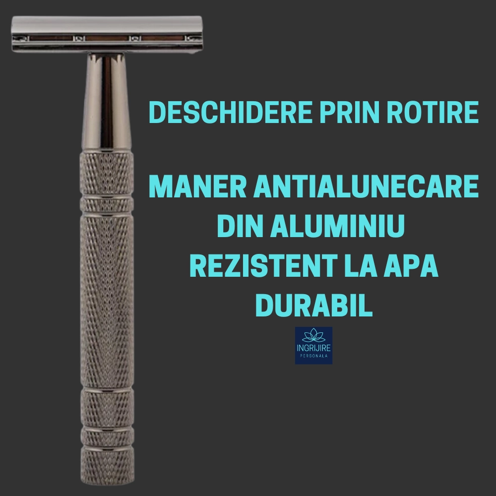 Aparat de ras clasic, safety razor, street grey [9]