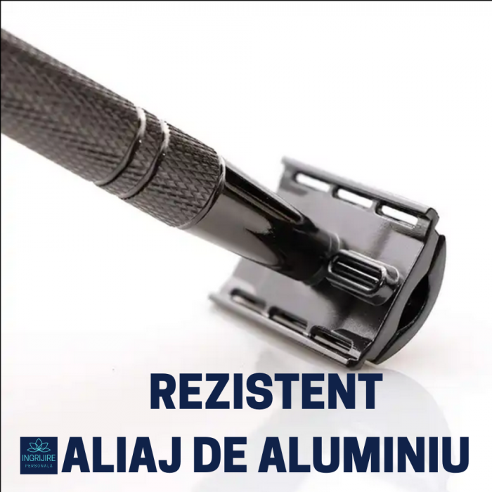 Aparat de ras clasic, safety razor, street grey [7]