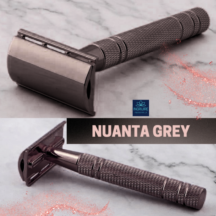 Aparat de ras clasic, safety razor, street grey [2]