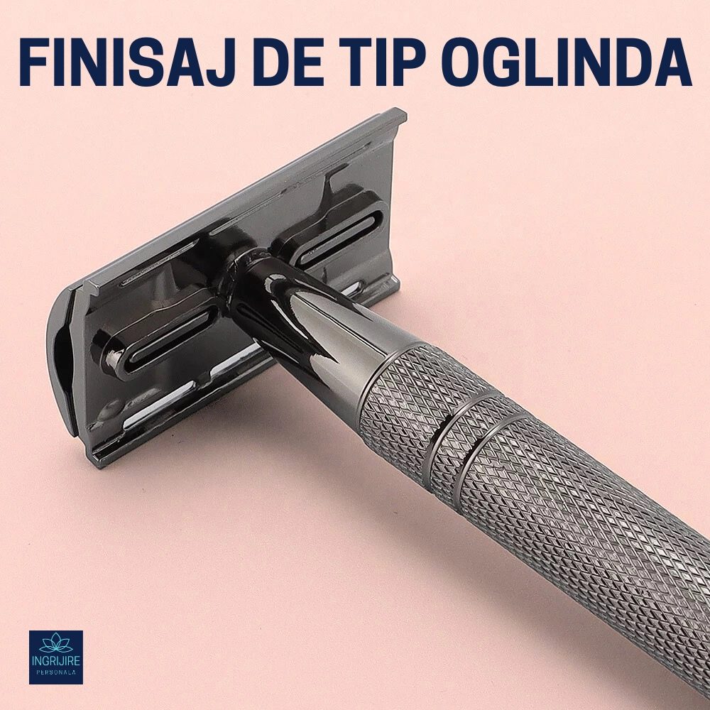 Aparat de ras clasic, safety razor, street grey [7]