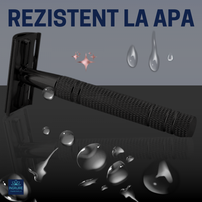 Aparat de ras clasic, safety razor, matte black [16]