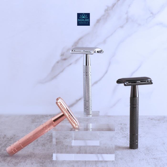 Aparat de ras clasic, safety razor, matte black [10]