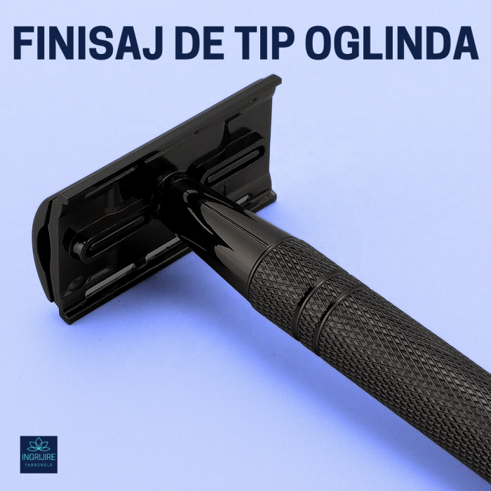 Aparat de ras clasic, safety razor, matte black [13]