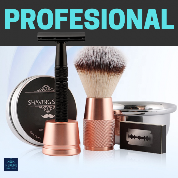 Aparat de ras clasic, safety razor, matte black [12]