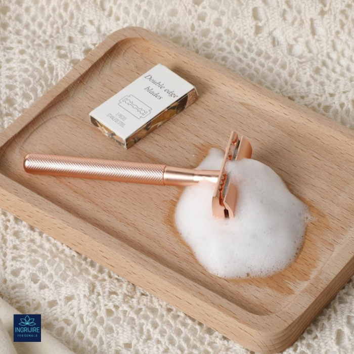 Aparat de ras safety razor Haward Luxury, rose gold [8]