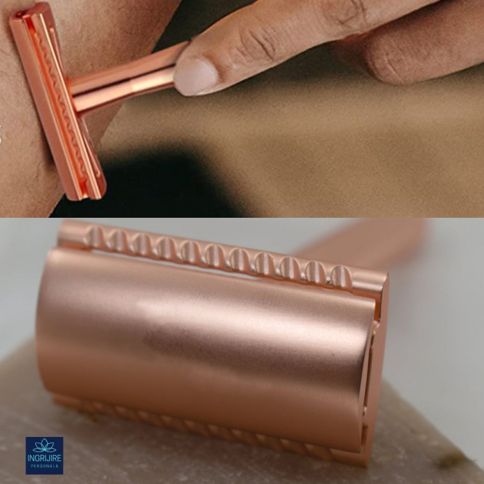 Aparat de ras safety razor Haward Luxury, rose gold [15]
