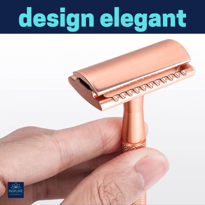 Aparat de ras safety razor Haward Luxury, rose gold [18]