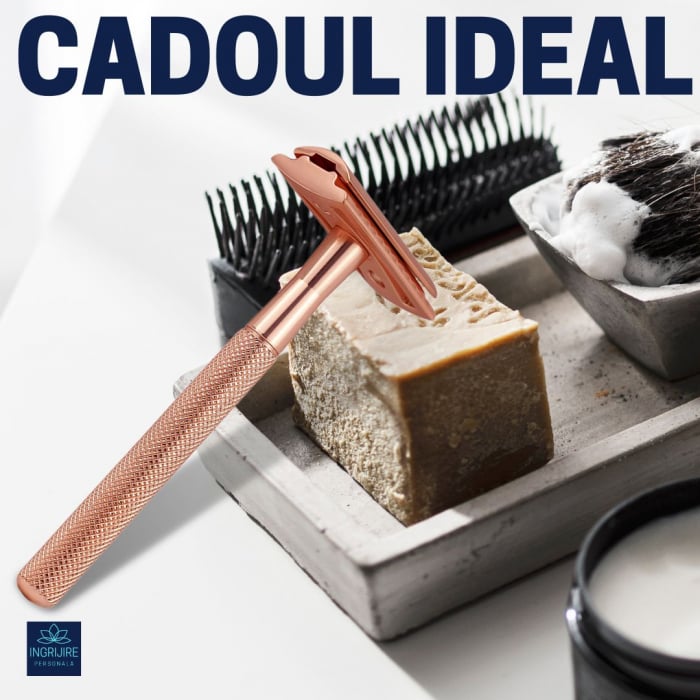 Aparat de ras safety razor Haward Luxury, rose gold [7]