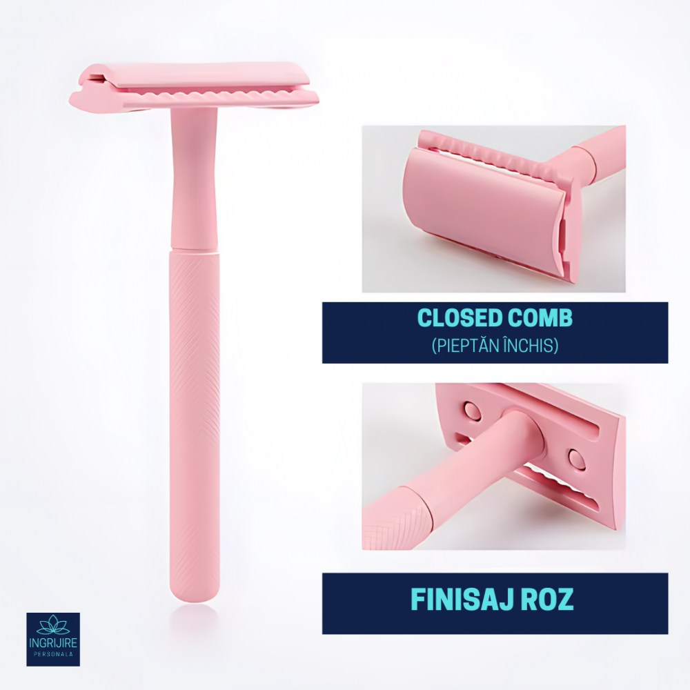 Aparat de ras safety razor, Luxury Pink [2]