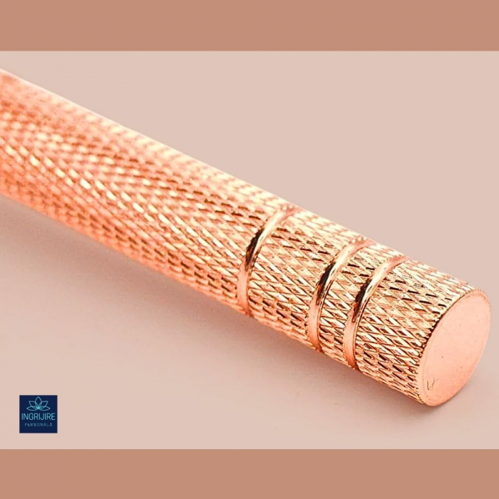 Aparat de ras clasic, safety razor, rose gold [5]