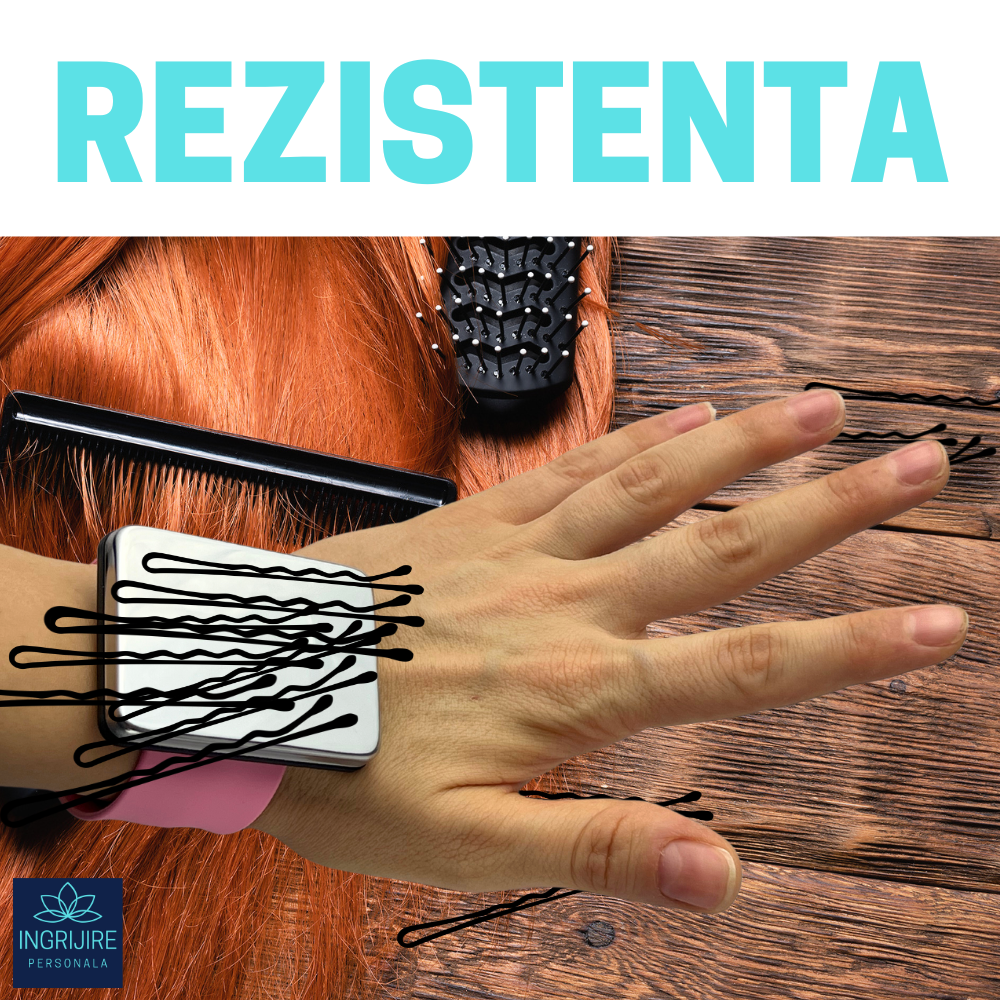 Bratara Magnetica din Silicon pentru frizerie, roz deschis [10]