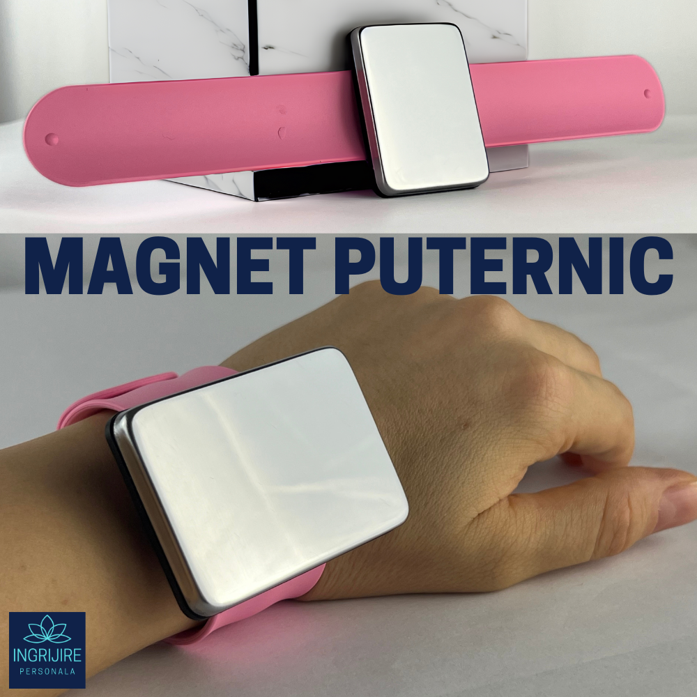 Bratara Magnetica din Silicon pentru frizerie, roz deschis [4]