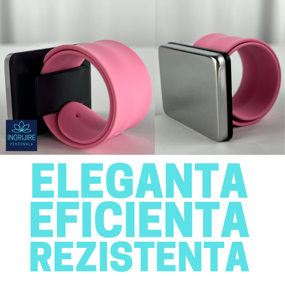 Bratara Magnetica din Silicon pentru frizerie, roz deschis [7]