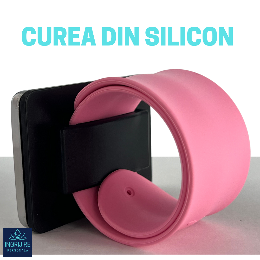 Bratara Magnetica din Silicon pentru frizerie, roz deschis [3]