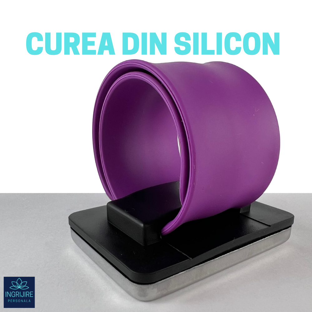 Bratara Magnetica din Silicon pentru frizerie, mov [3]