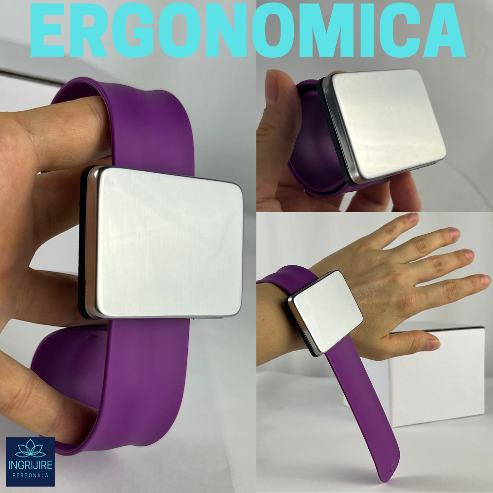 Bratara Magnetica din Silicon pentru frizerie, mov [6]
