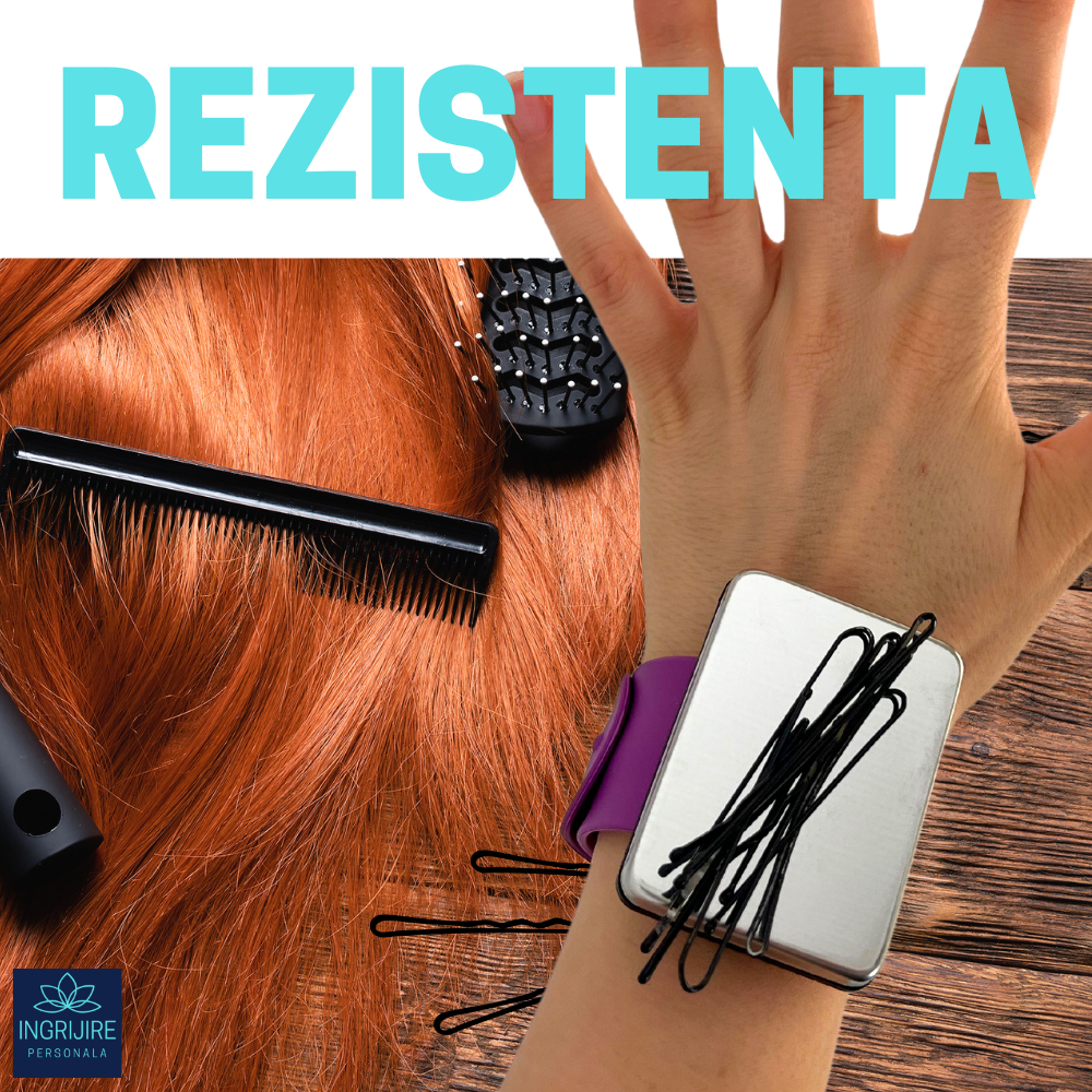 Bratara Magnetica din Silicon pentru frizerie, mov [10]