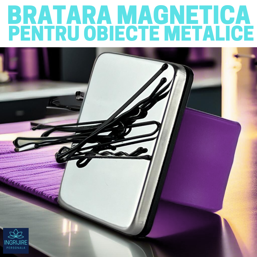 Bratara Magnetica din Silicon pentru frizerie, mov [2]
