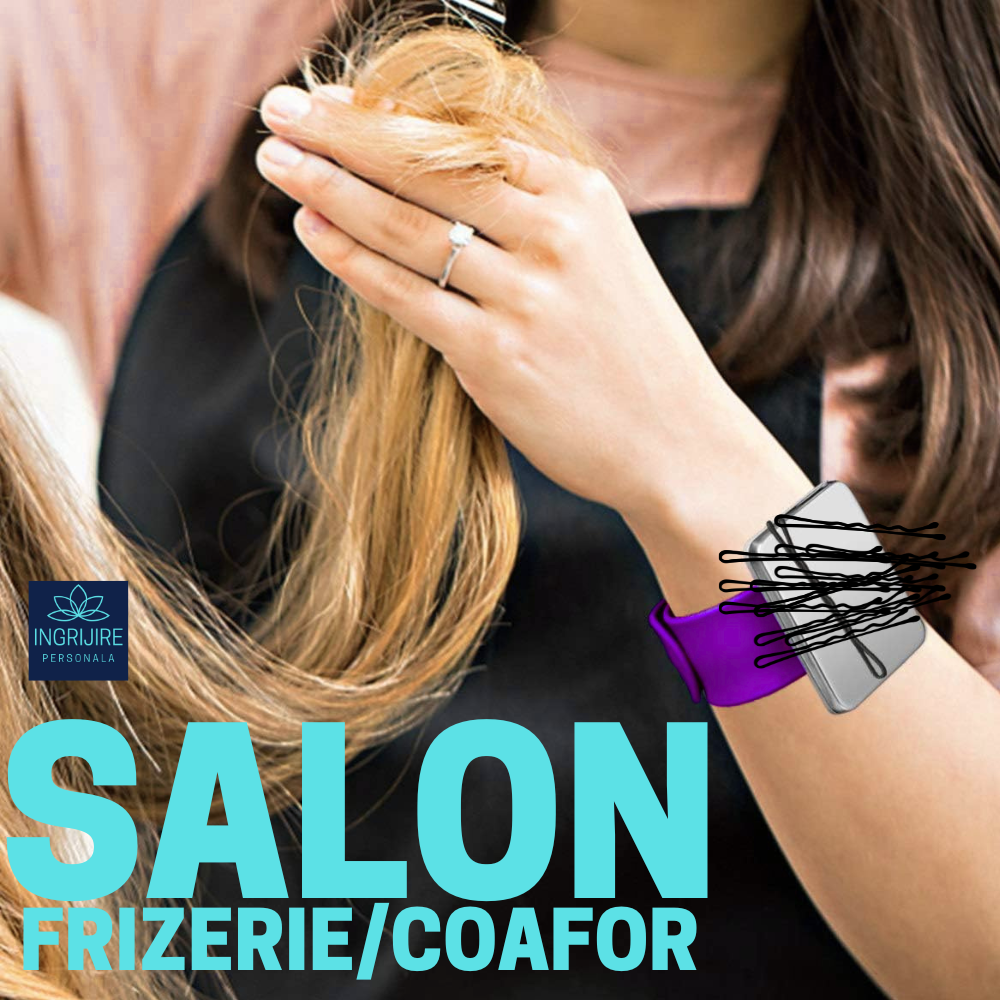 Bratara Magnetica din Silicon pentru frizerie, mov [9]