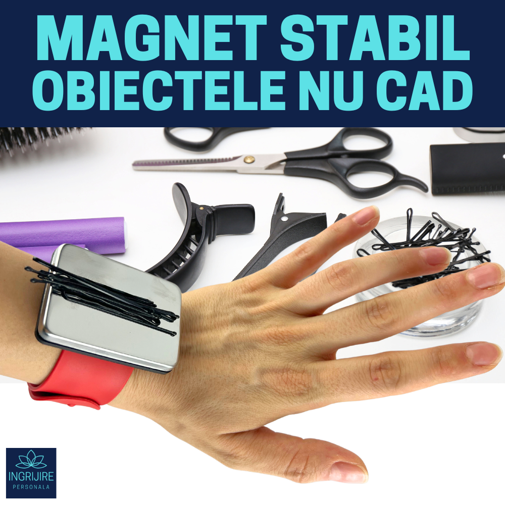 Bratara Magnetica din Silicon pentru frizerie, rosie [12]